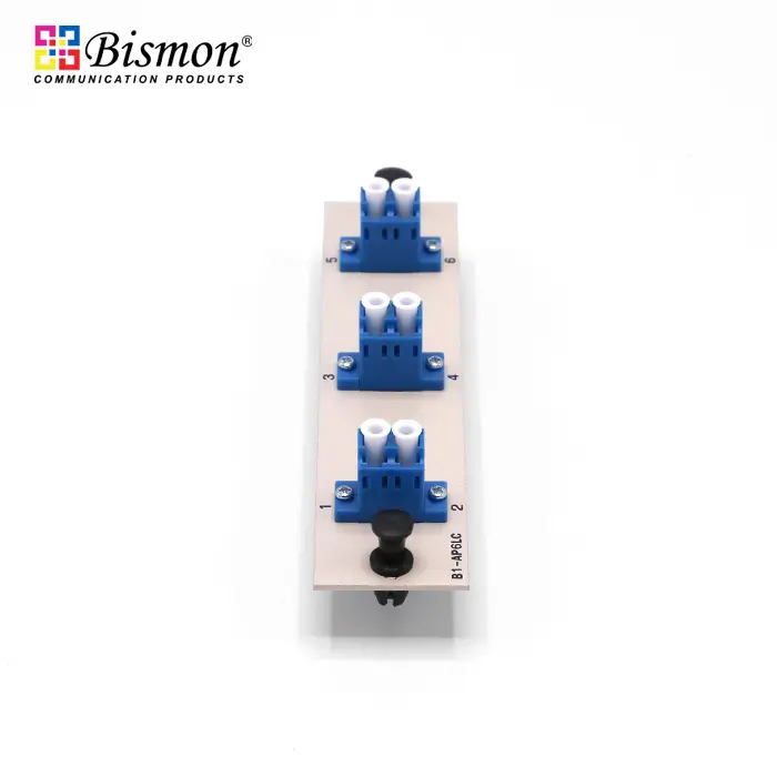 6 LC Snap-in adapter plate Single-mode duplex Full set